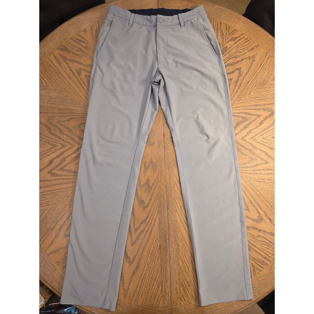 FootJoy Pro Tour Golf Pants Light Grey Flat Front Stretch Chino 30x32 Athleisure